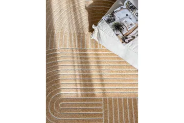 Wiltonteppe Hawaii Shape 280x280 cm, Gul - 280x280 cm, Gul - Tekstiler - Tepper & Matter - Utendørstepper