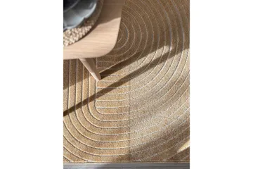Wiltonteppe Hawaii Shape 280x280 cm, Gul - 280x280 cm, Gul - Tekstiler - Tepper & Matter - Utendørstepper