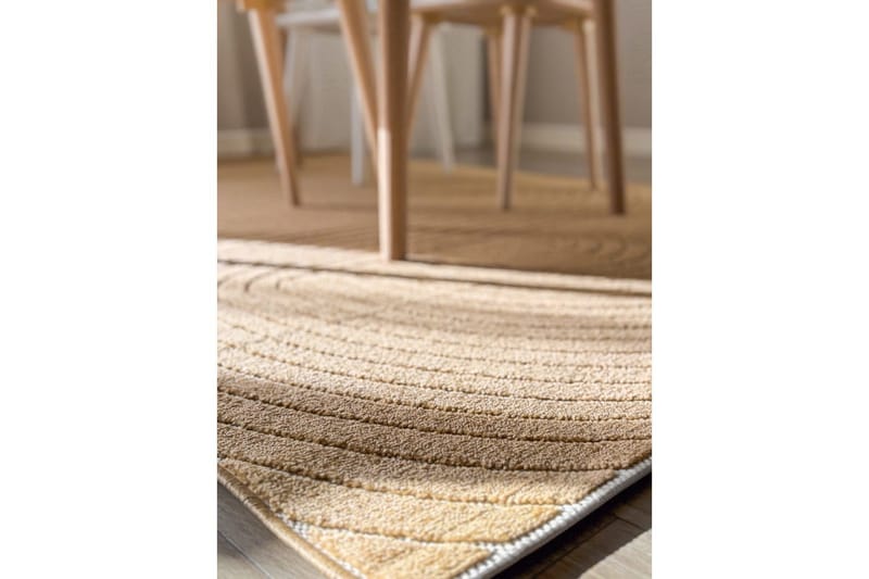 Wiltonteppe Hawaii Shape 280x280 cm, Gul - 280x280 cm, Gul - Tekstiler - Tepper & Matter - Utendørstepper - Balkongmatte