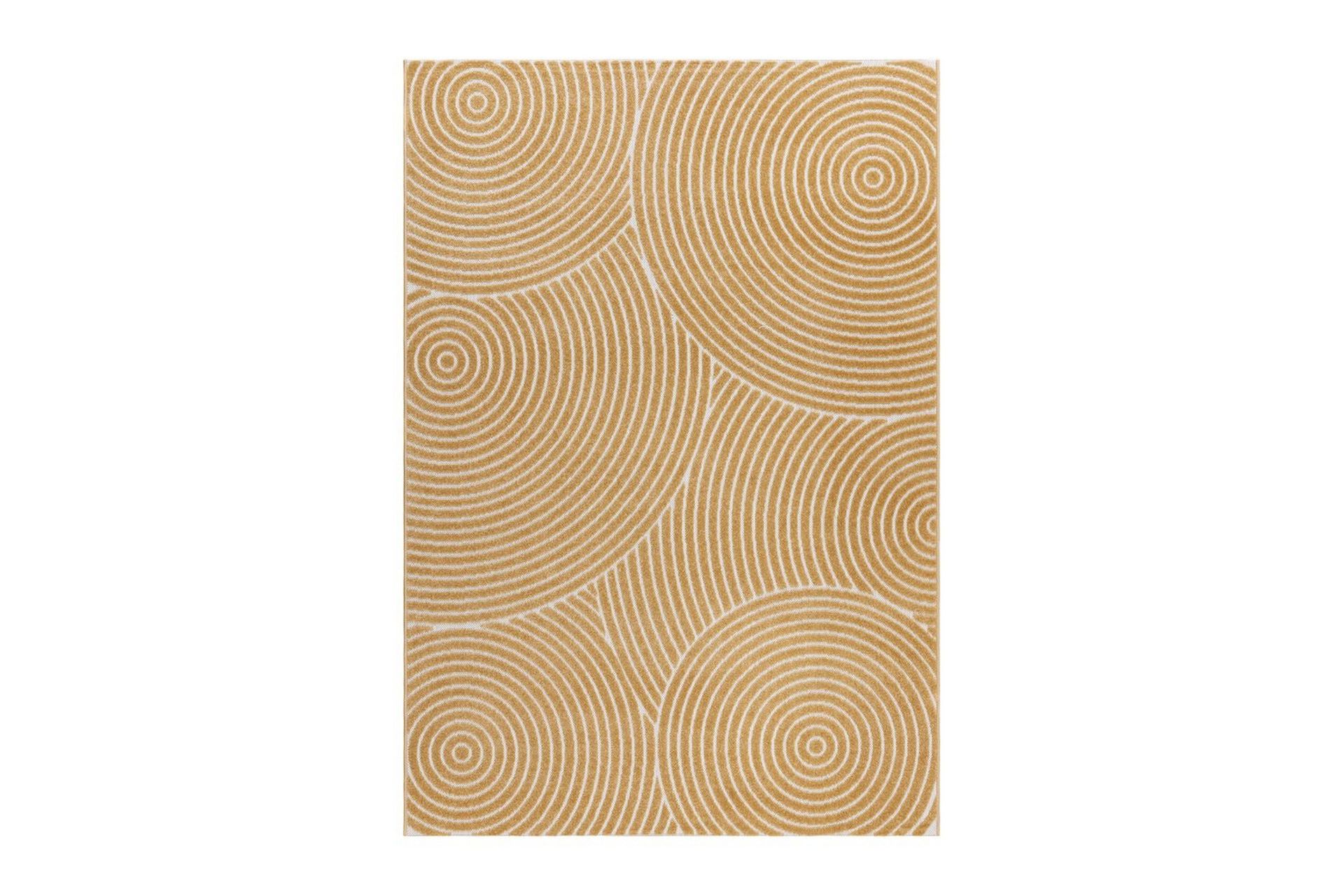 Wiltonteppe Hawaii Trend 160x230 cm, Gul - 160x230 cm, Gul