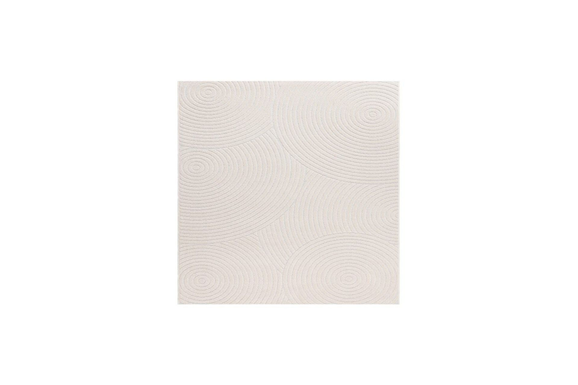 Wiltonteppe Hawaii Trend 240x240 cm, Krem - 240x240 cm, Krem