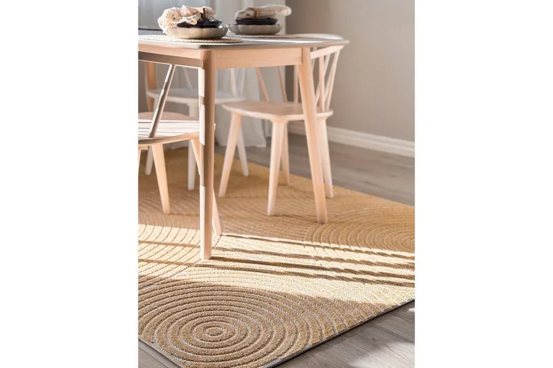 Wiltonteppe Hawaii Trend 280x280 cm, Gul - 280x280 cm, Gul - Tekstiler - Tepper & Matter - Utendørstepper