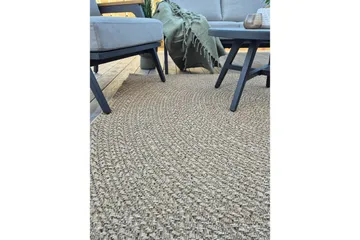 Wiltonteppe Natural Circle 160x230 cm - 160x230 cm - Tekstiler - Tepper & Matter - Utendørstepper