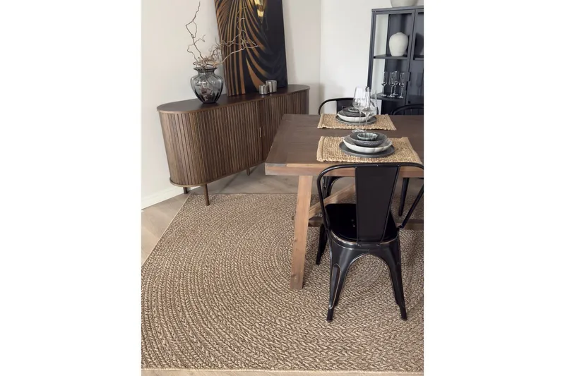 Wiltonteppe Natural Circle 200x290 cm - 200x290 cm - Tekstiler - Tepper & Matter - Utendørstepper