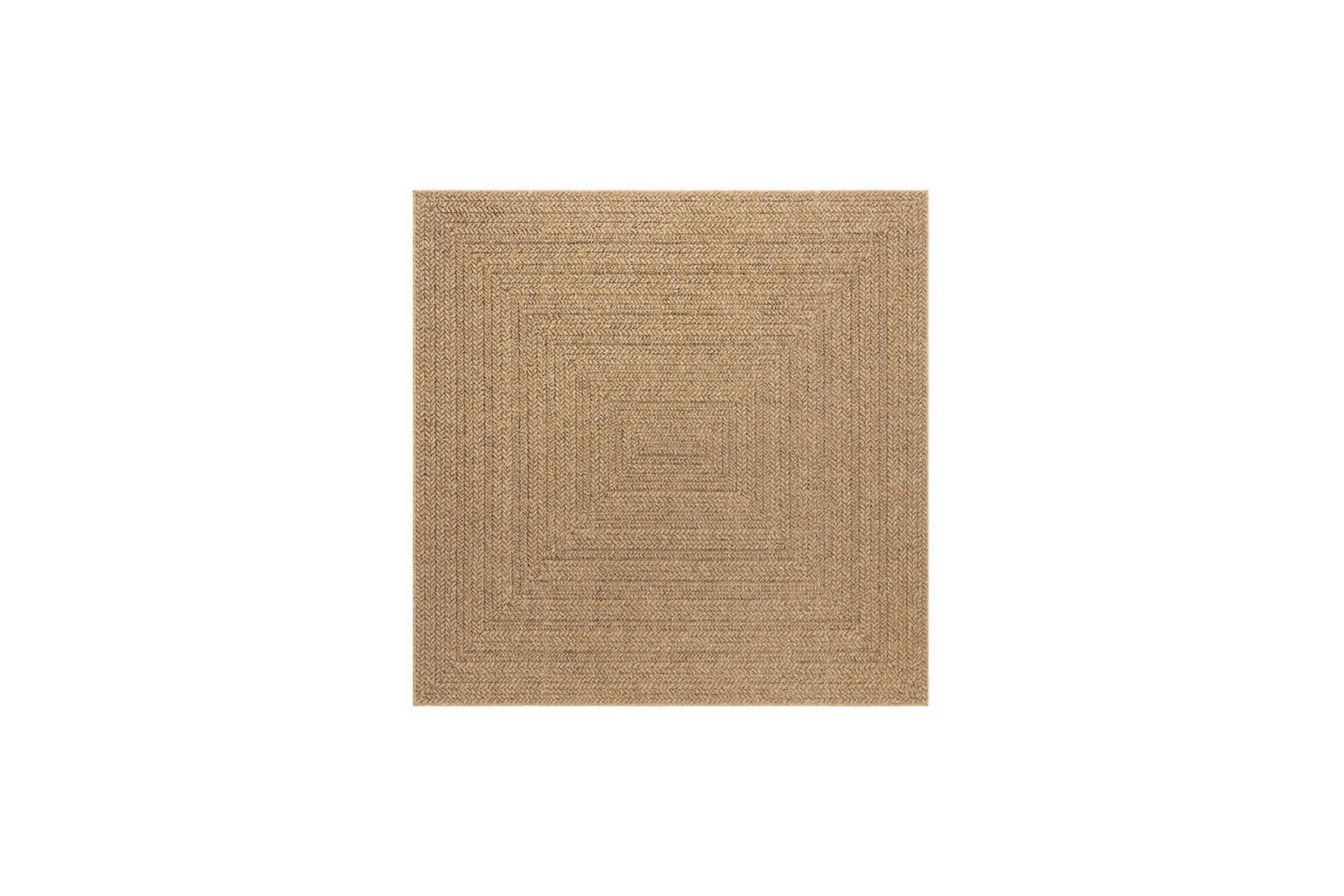 Wiltonteppe Natural Frame 240x240 cm - 240x240 cm