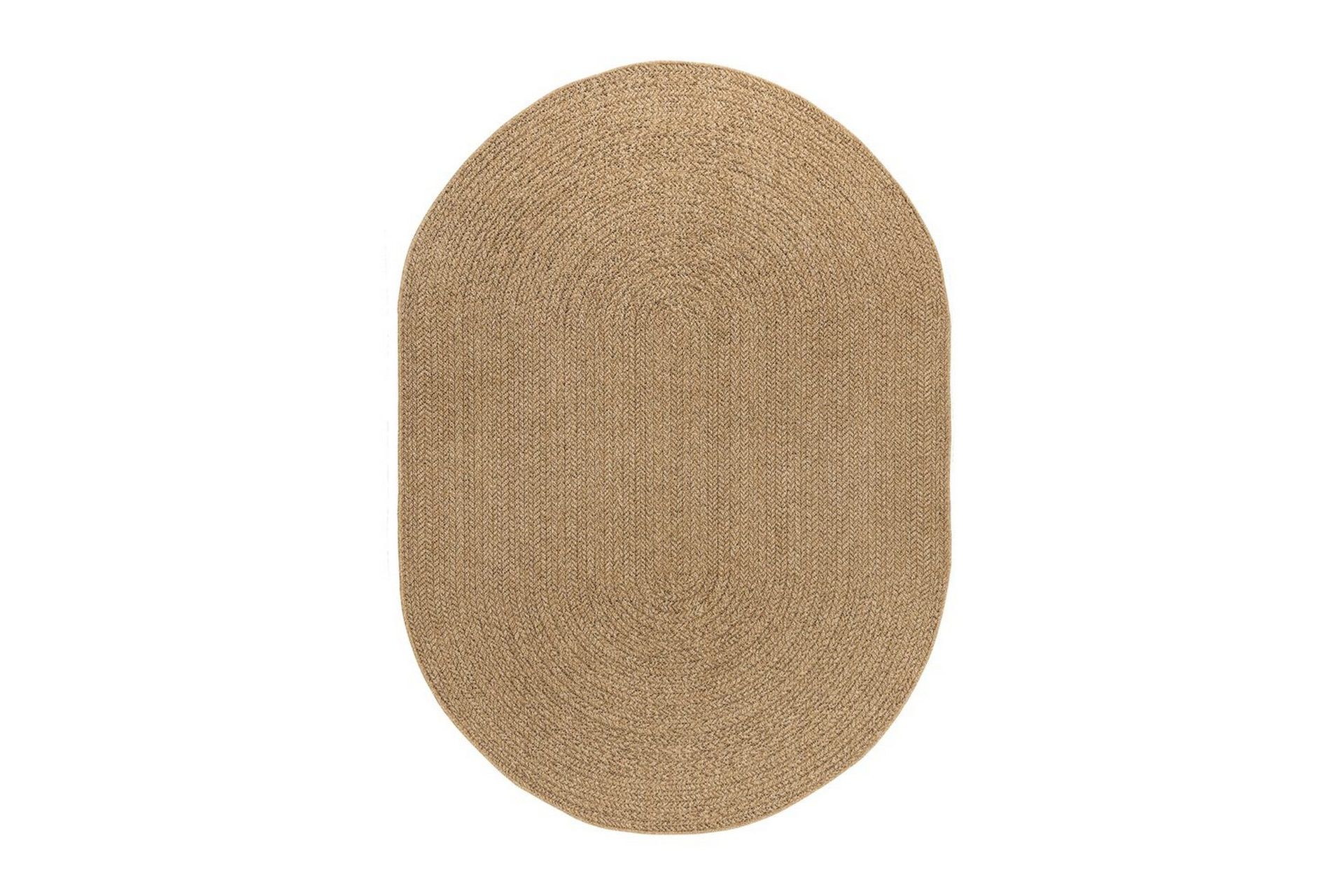 Wiltonteppe Natural Frame Oval 200x290 cm - 200x290 cm