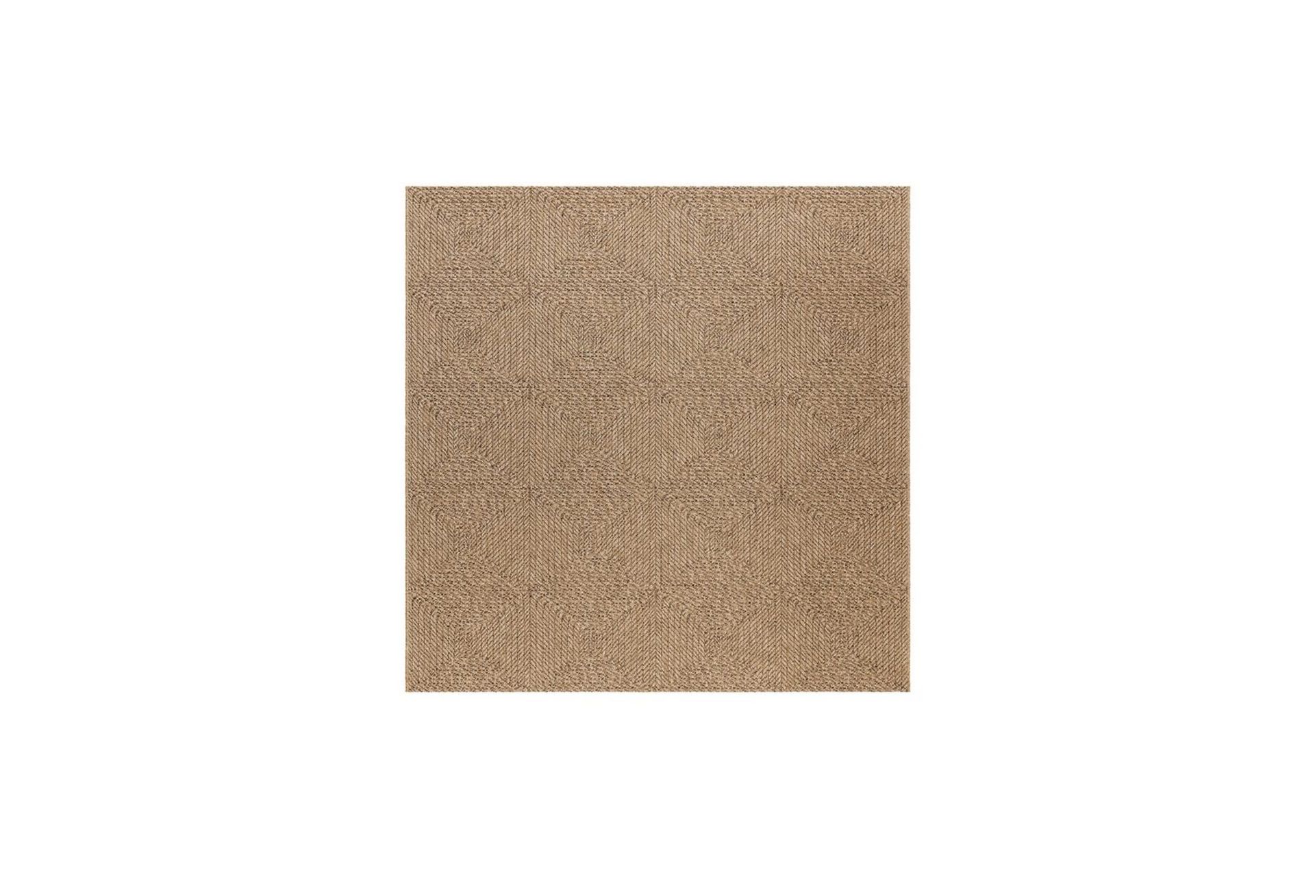Wiltonteppe Natural Square 240x240 cm - 240x240 cm