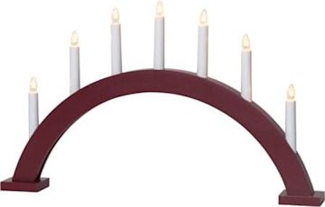 Rød adventsstake