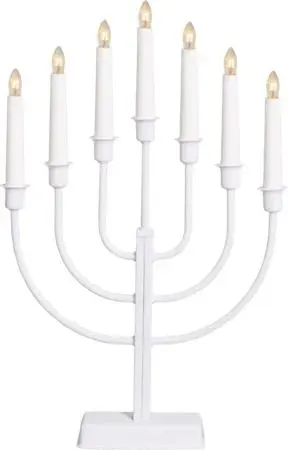 Hvit adventsstake