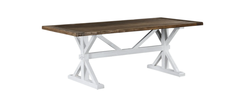 Lyon Forlengningsbart Spisebord 200 cm, Natur/Hvit