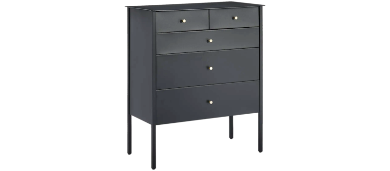 Rockvae Kommode 75 cm, Svart