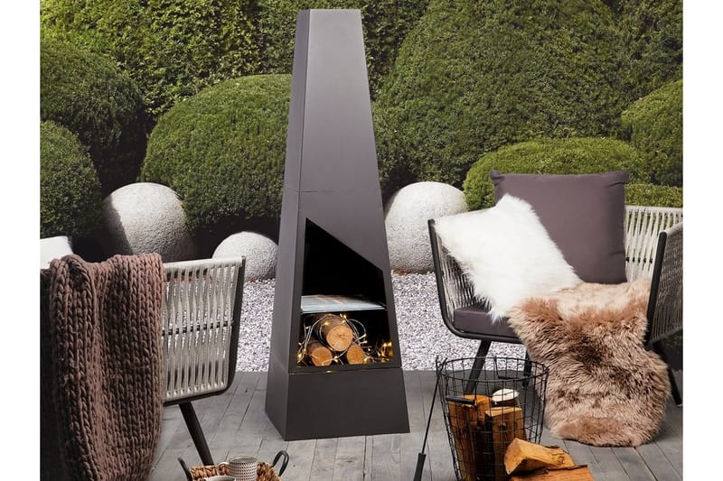 Yate Eldstad 45 | 45 | 150 cm, Svart